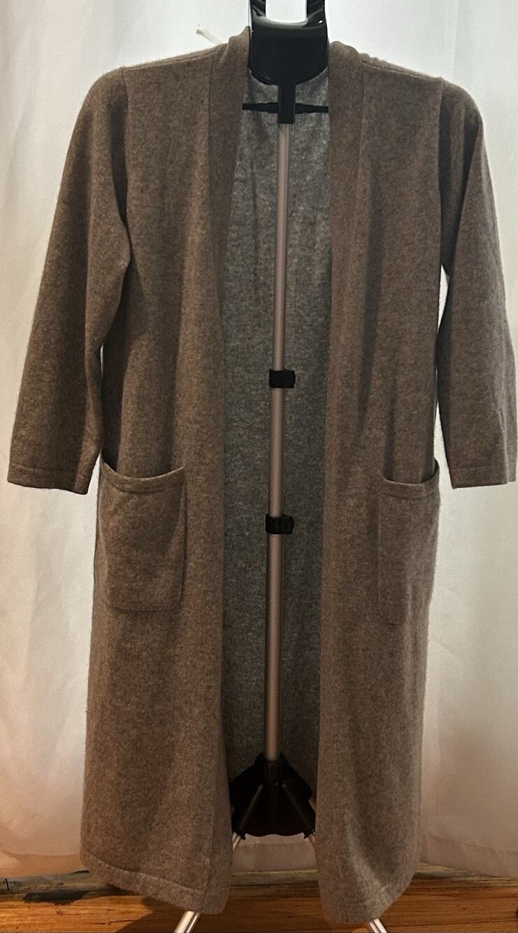 Yarnz Gray Cashmere Cardigan Duster